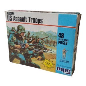 1983 US assault troops H0/00 Scale model MPC Figure set